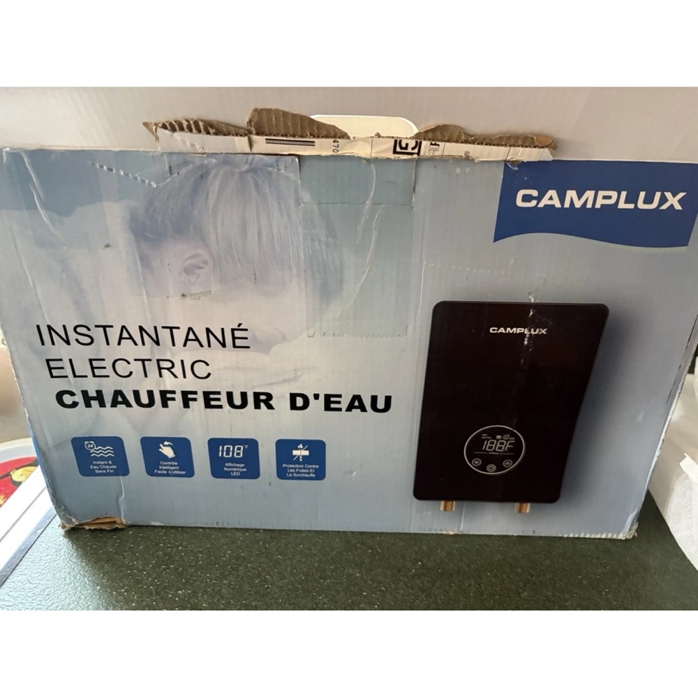 Black Electric Water Heater